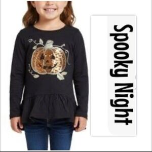 Spooky Night Black Halloween Top